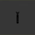 Black Modern Weapon Accessories With Different Tactical Design And Ergonomic Structures 3d model