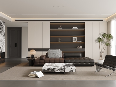 modern living room model