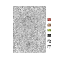 Soft Plush Square Rugs in Brown Green Red for Home Decor