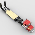 Lego toy building blocks truck transport truck wagon 3d model