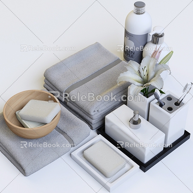 Toiletries 3d model