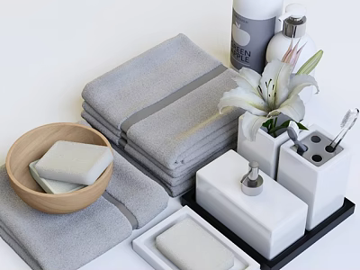 Toiletries 3d model
