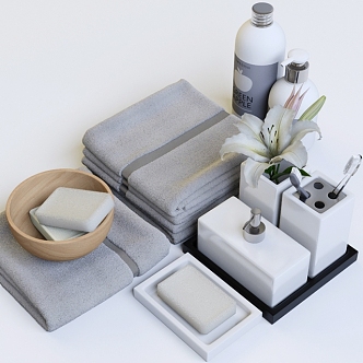 Toiletries 3d model