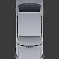 Silver Vintage Car With Red Circular Background And Classic Retro Design