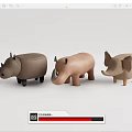 Cute Animal Shaped Stools with Bird Hippo Rabbit Rhino Elephant Designs for Kids