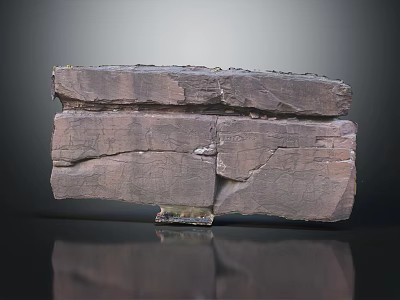 Wooden Stone Blocks With Natural Rough Texture And Stacked Solid Structure Design 3d model