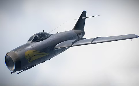 Realistic Fighter 3D Model 3d model