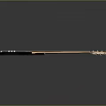 Black Electric Bass Guitar and Art Painting Supplies on Dark Background Surface