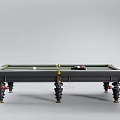 High Quality Billiard Table With Green Felt Surface And Sturdy Wooden Legs