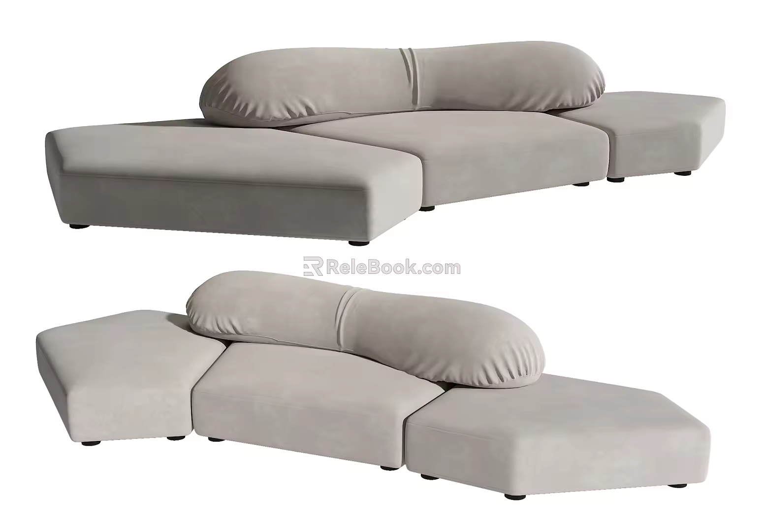 Modern Edra Multiplayer Sofa 3d model
