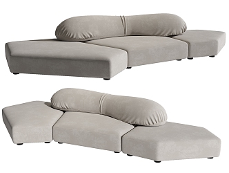 Modern Edra Multiplayer Sofa 3d model