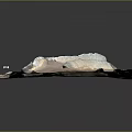 Garden Landscape Design with Natural Rock Formation and Smooth Sand Surface Texture