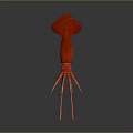 Modern squid Humboldt squid firefly squid firefly squid firefly squid 3d model