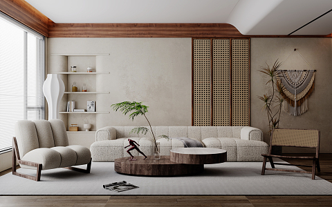 Quiet living room 3d model