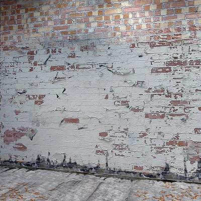 Exposed Brick Wall With Peeling White Paint And Retro Style 3d model Exposed Brick Wall With Peeling White Paint And Retro Style 3d model