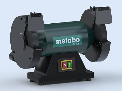 Metabo GO 715 Industrial Bench Grinder With Powerful Motor And Stable Base 3d model