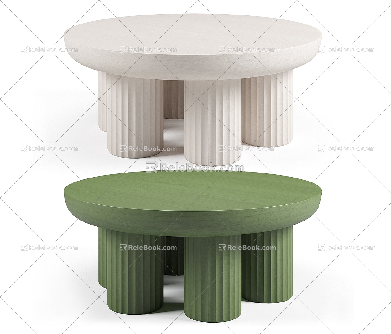 Kalokagathos coffee table round table 3d model