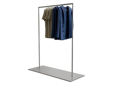 Clothes Clothing Storage Rack Clothing Hanger Jacket 3d model