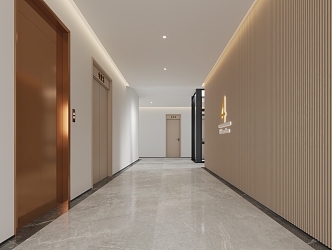 Elevator hall 3d model