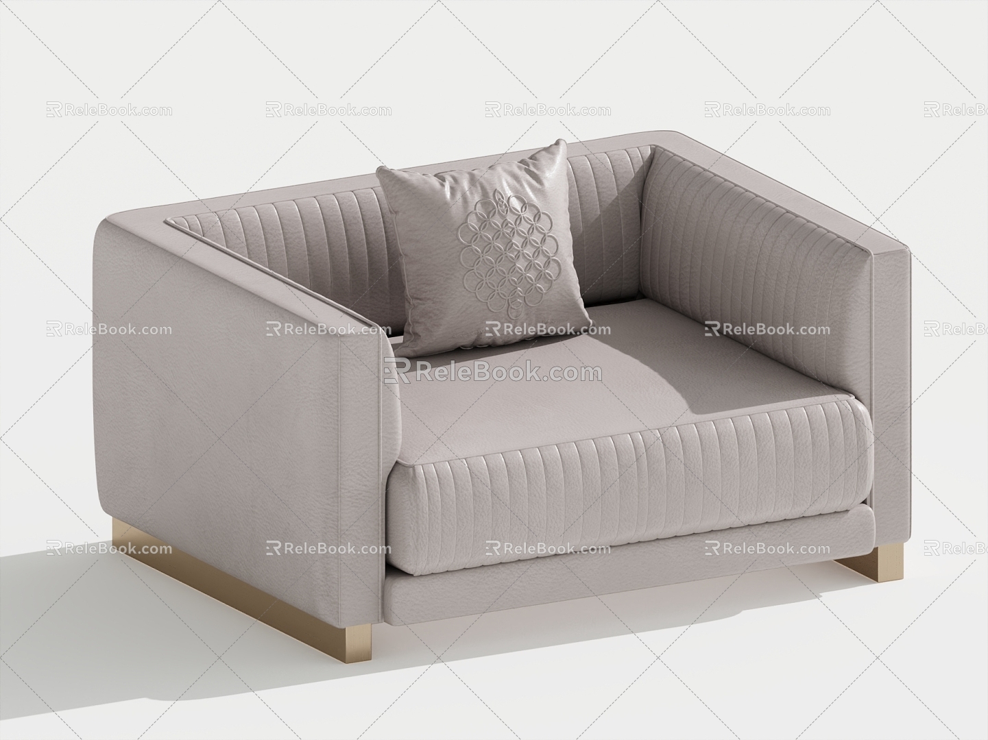 Single sofa single chair leisure chair 3d model