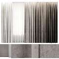 Gray Gradient Velvet Curtains For Modern Window With Light Filtering Layered Design