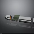 Spacecraft Module With Solar Panels And Thruster Components For Cosmic Exploration