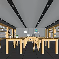 Modern Mobile Phone Store Apple Experience Store Digital Store Mobile Phone Accessories Store Display Cabinet Zhongdao Display Desk 3d model