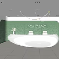 Reception desk Reception area 3d model