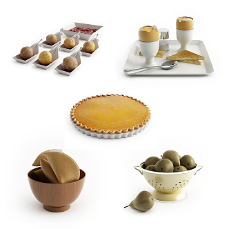 Modern Food 3d model