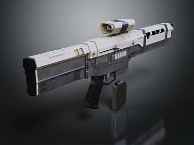 Modern Sci-Fi Gun Sci-Firearms Sci-Fi Game Gun Games Firearms Game Gun 3d model