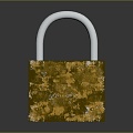 Lock head padlock pin padlock blade padlock 3d model