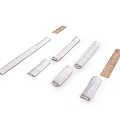 Rolled Strips in White and Brown for Craft Projects and Home Decor Use