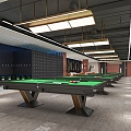 Modern Billiard Room 3d model