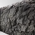 Natural Black Rock Texture With Rough Surface And Organic Patterns 3d model