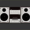 Philips Home Audio Stereo System With Dual Speakers And CD Player