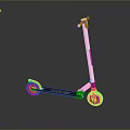 Modern Electric Scooter With Black Body White Handlebar And Wheels For Urban Commuting
