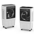 Portable Evaporative Air Cooler Fans With Wheels And Control Panel Design