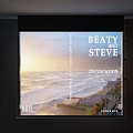 modern projection screen projection screen 3d model