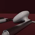 Modern White Wired Earphones Featuring Ergonomic Earbuds And Tangled Cable Design
