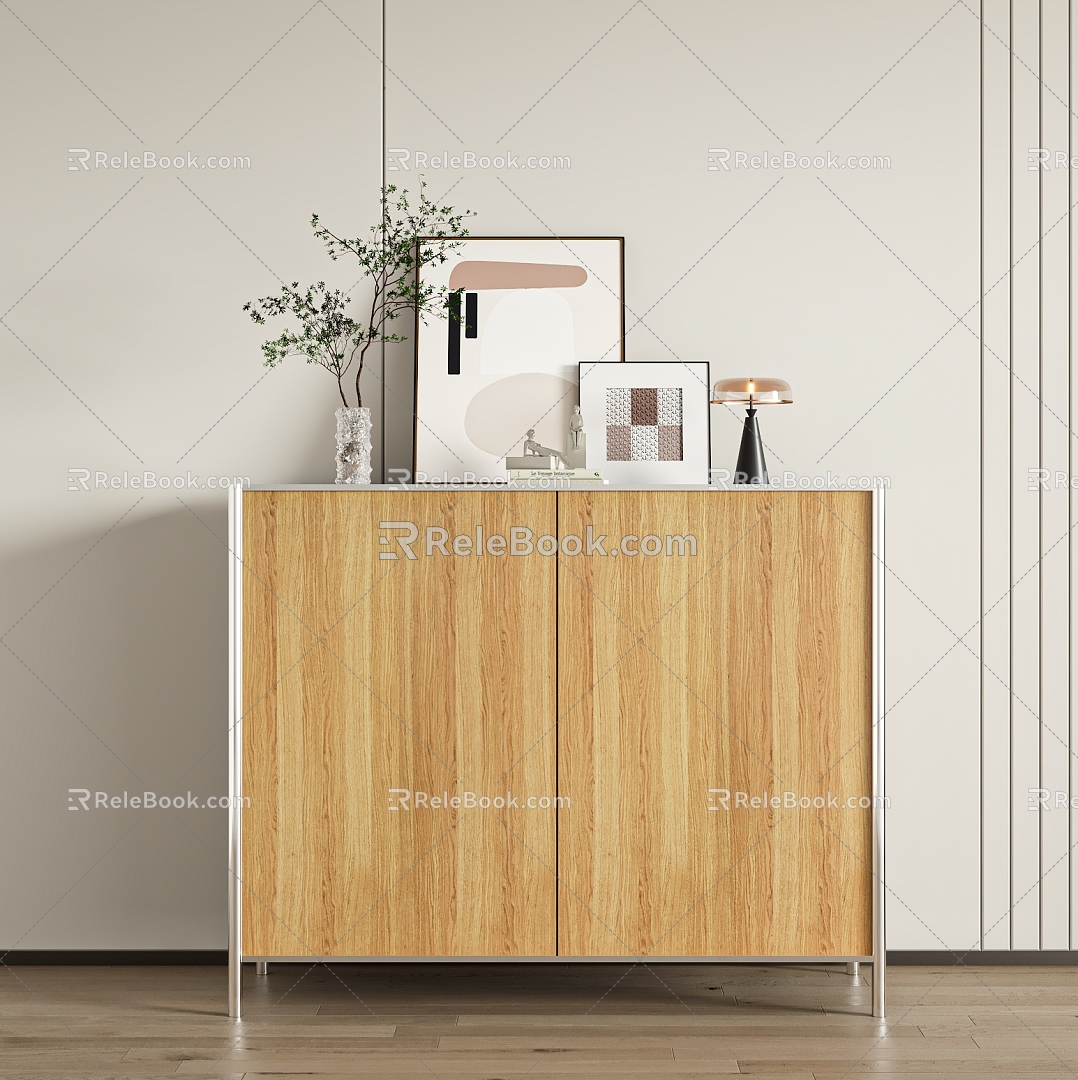 Modern Entrance Cabinet 3d model