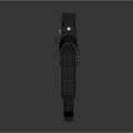 3D Model of Modern Tactical Rifle With Black Barrel Magazine And Scope