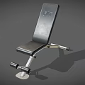 Black Fitness Bench With FIT Logo Silver Frame And Adjustable Design For Home Gym