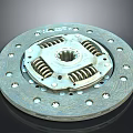 Clutch Disc Component With Metal Plate Springs And Friction Surface Holes
