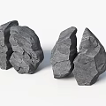 Natural Gray Rockery Stones With Irregular Shapes And Textured Surfaces For Garden Decoration