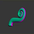 cuttlefish squid beard squid octopus 3d model