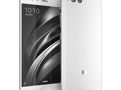 Sleek White Smartphone Front Screen Display With Curved Design And Rear Cameras Setup 3d model