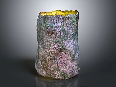 modern tree stump tree stump log log block 3d model