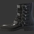 Modern Boots Medium Boots 3d model