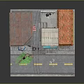 Multi Story Residential Buildings With Colorful Roofs Balconies Storefronts And Street Tree