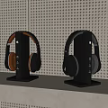 Modern Headset Computer Headset Combo 3d model